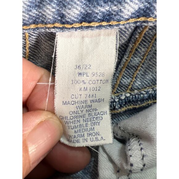 Vintage, Mystic Blues, Women's Acid Wash, Baggy Jeans from 1980s Size: 36 or 22W - Picture 7 of 11